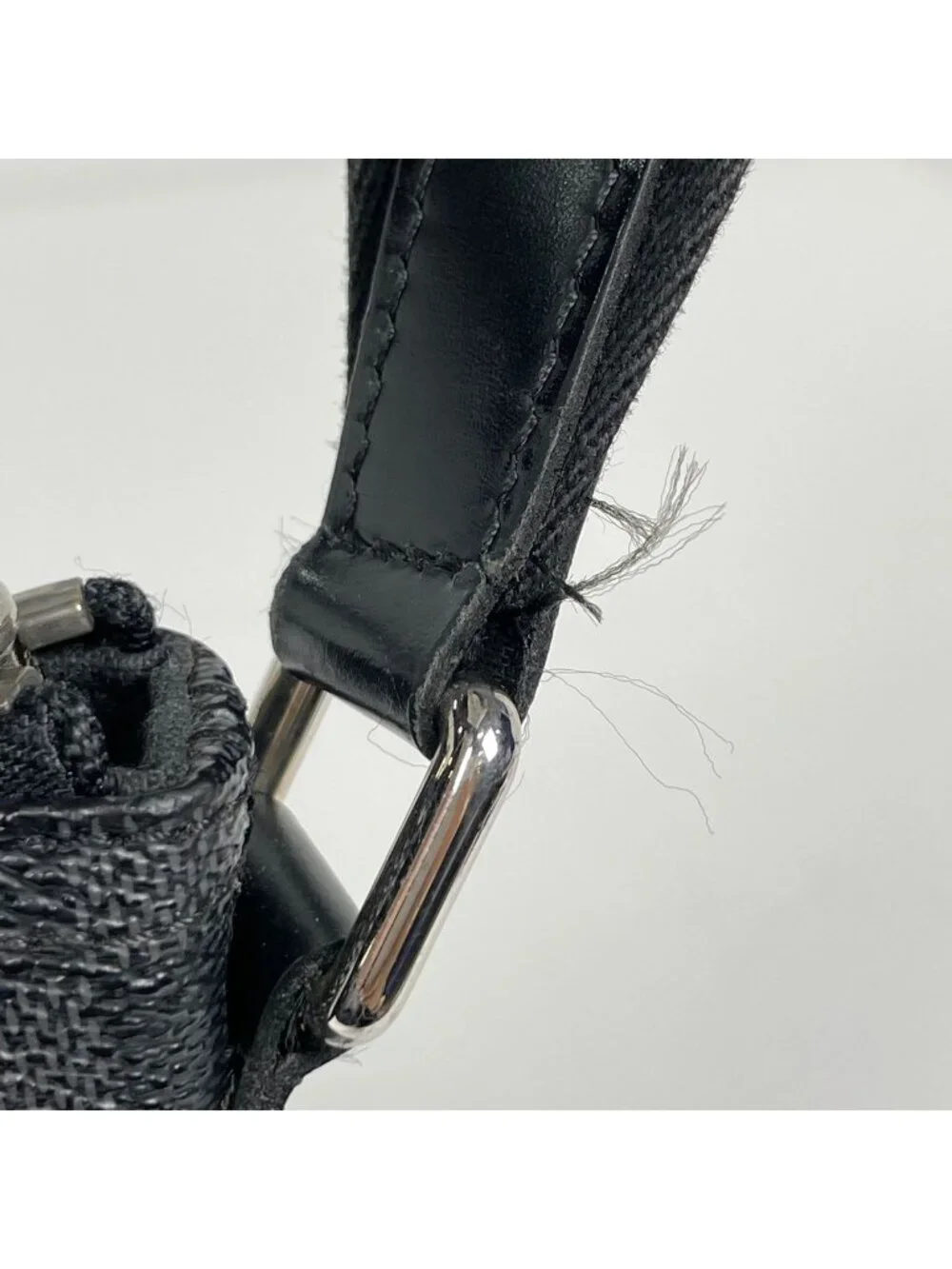 Louis Vuitton Mick MM Shoulder Bag Crossbody Damier Graphite Black